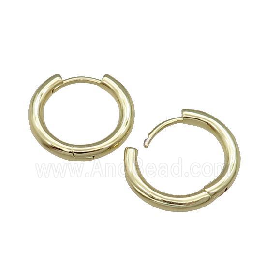 Copper Latchback Earring Gold Plated