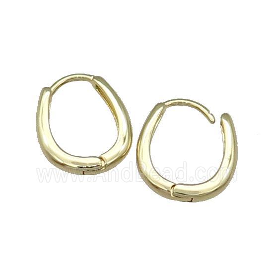 Copper Latchback Earring Gold Plated