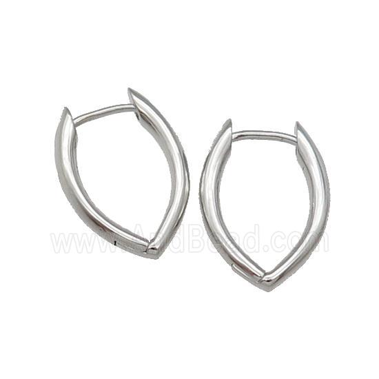 Copper Latchback Earring Platinum Plated