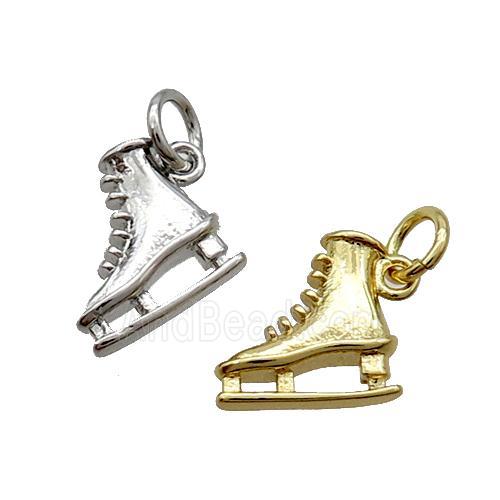Copper Skate Shoes Pendant Mixed