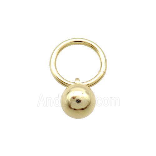 Copper Ball Pendant Gold Plated