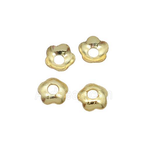 Copper BeadCap 18K Gold Plated