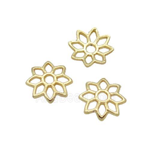 Alloy Bead Caps 18K Gold Plated