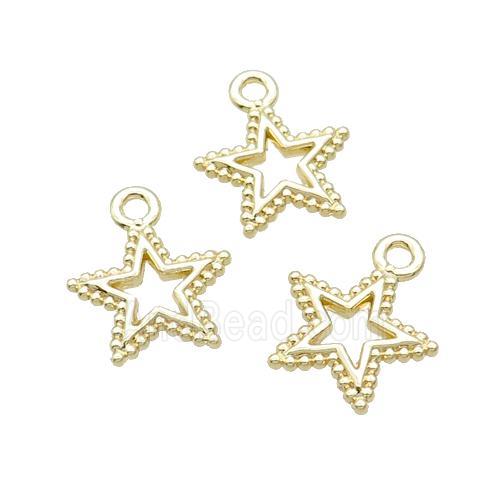 Alloy Star Pendant 18K Gold Plated