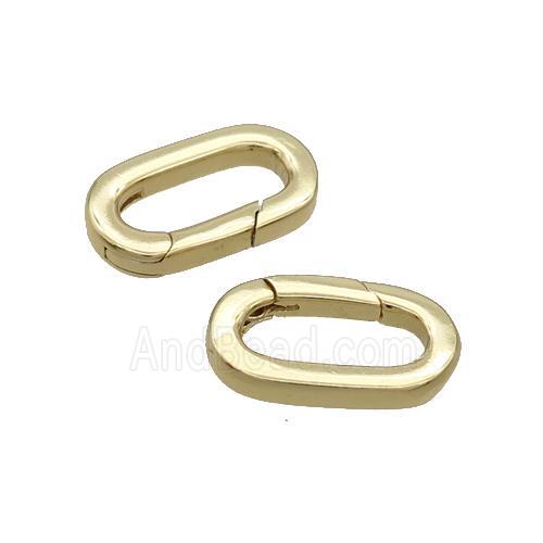 Copper Carabiner Clasp Gold Plated