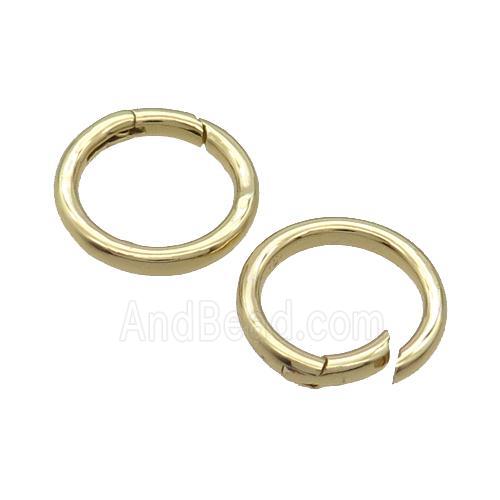 Copper Carabiner Clasp Circle Gold Plated