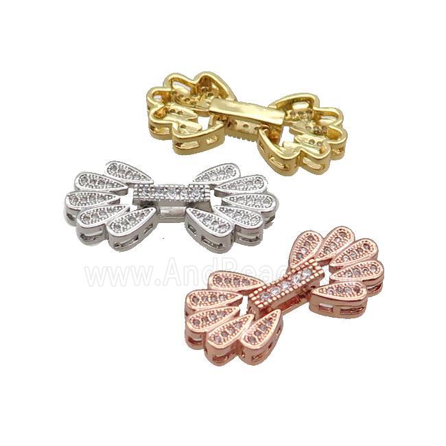 Copper Clasp Pave Zircon Mixed