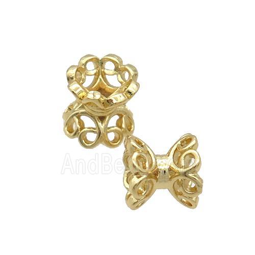 Copper Beadcaps Gold Plated