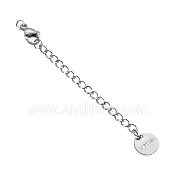 Raw Stainless Steel Necklace Extender