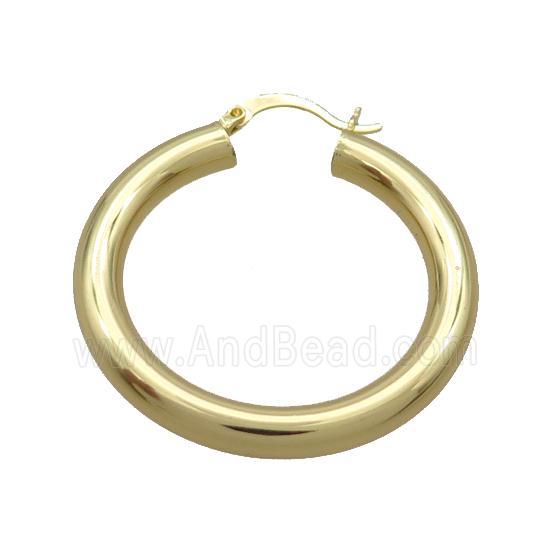 Copper Latchback Earring Gold Plated