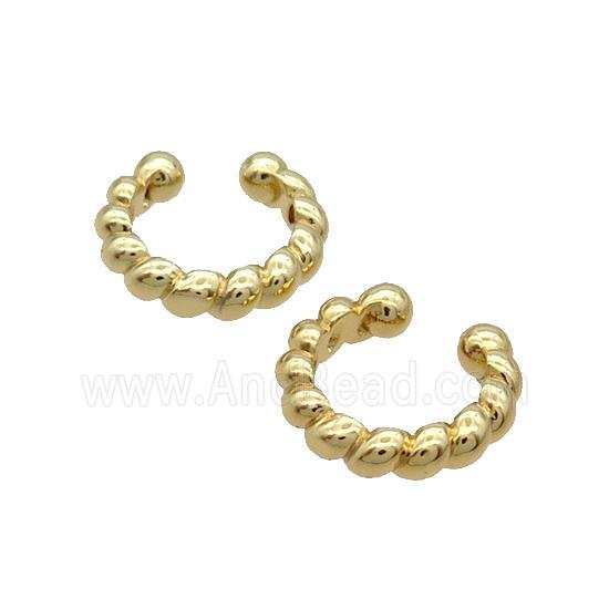 Copper Clip Earring Gold Plated