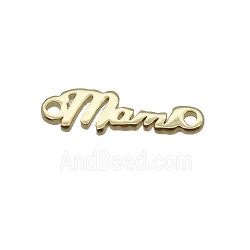 Copper Mami Connector Letter Gold Plated
