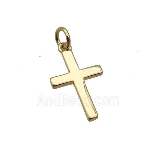 Copper Cross Pendant Gold Plated