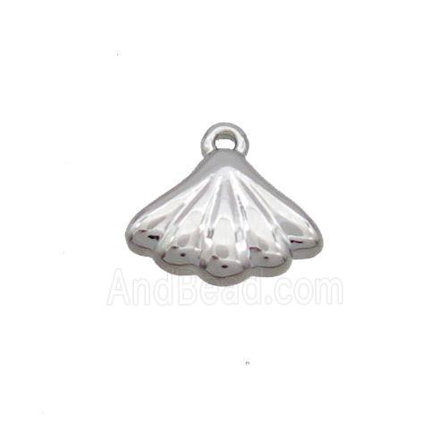 Copper Pendant Shell-Shape Platinum Plated