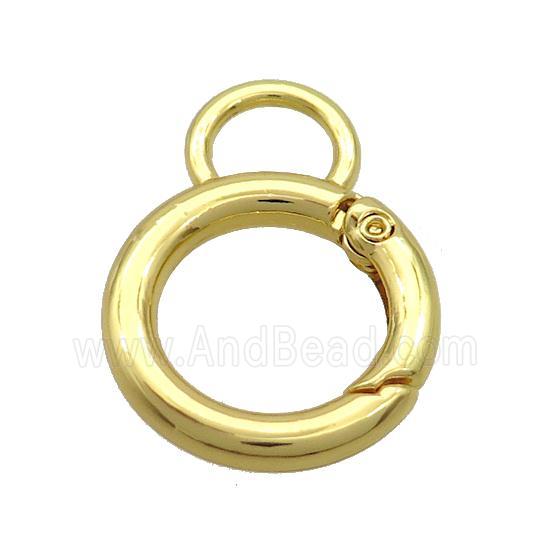 Copper Carabiner Clasp Gold Plated