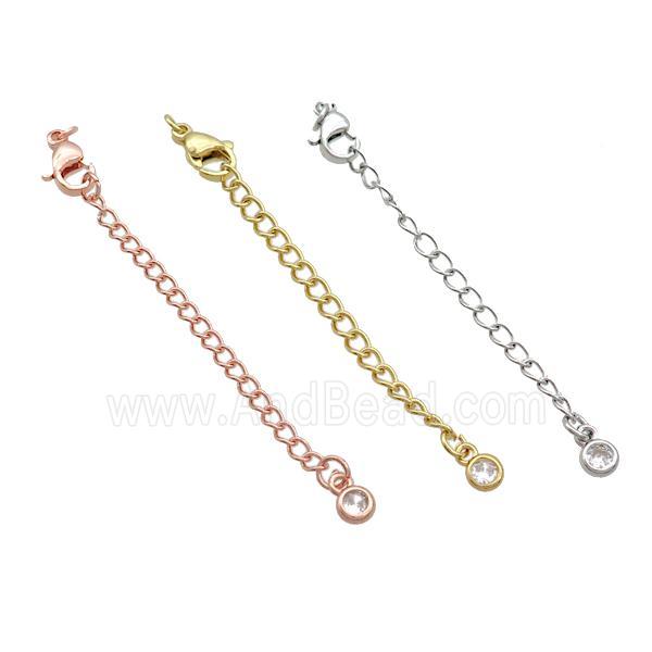 Copper Necklace Extender Chain Mixed