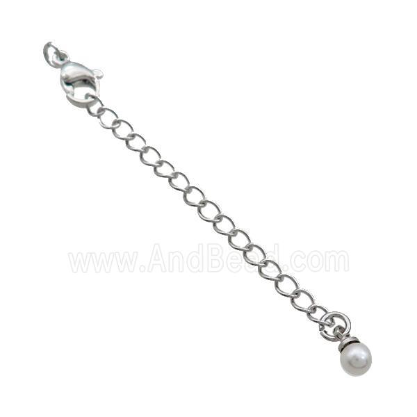 Copper Necklace Extender Chain Platinum Plated