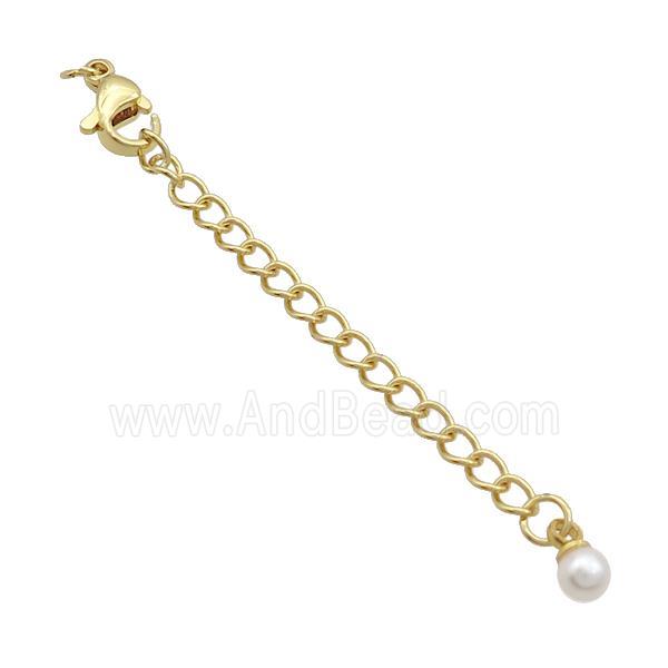 Copper Necklace Extender Chain Gold Plated