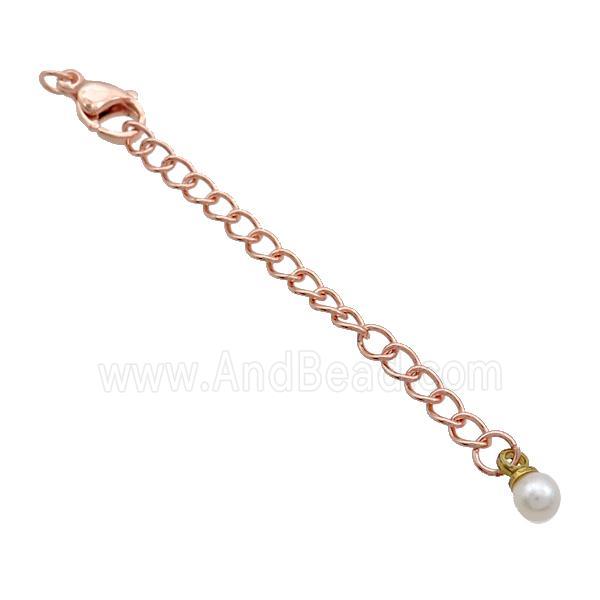 Copper Necklace Extender Chain Rose Gold