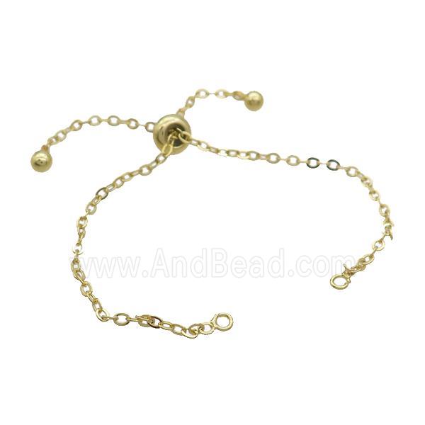 Copper Bracelet Chain Gold Plated