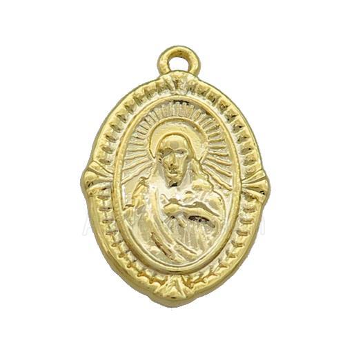 Copper Buddha Pendant Gold Plated