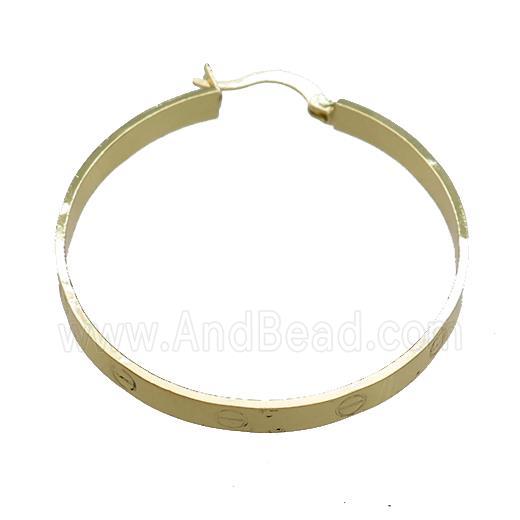 Copper Latchback Earrings Gold Plated