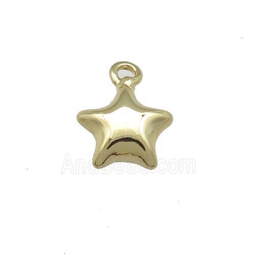 Copper Star Pendant Gold Plated