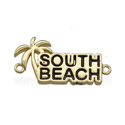 Copper Coconut Tree Connector Southbeach Gold Plated