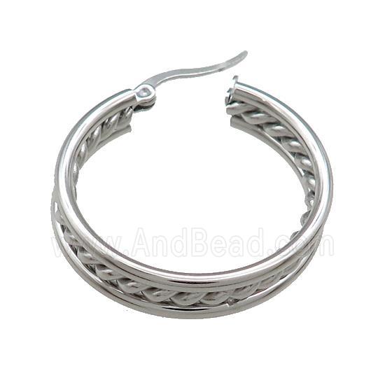 Copper Latchback Earrings Platinum Plated