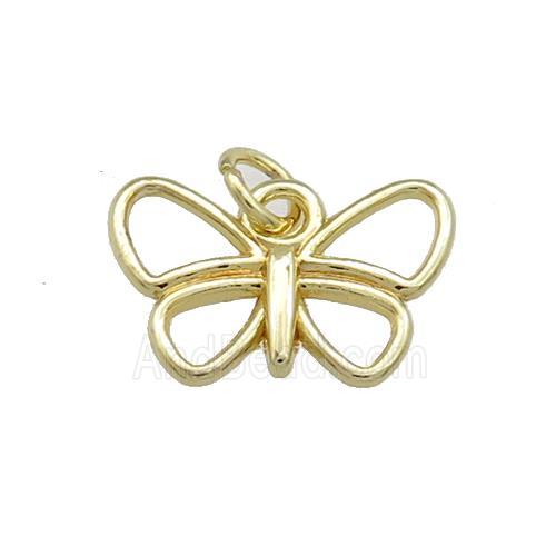 Copper Butterfly Pendant 18K Gold Plated
