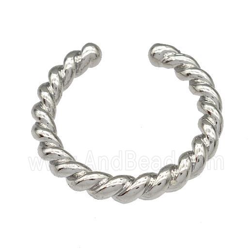 Copper Rings Platinum Plated