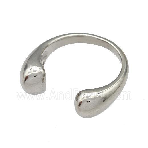 Copper Rings Platinum Plated