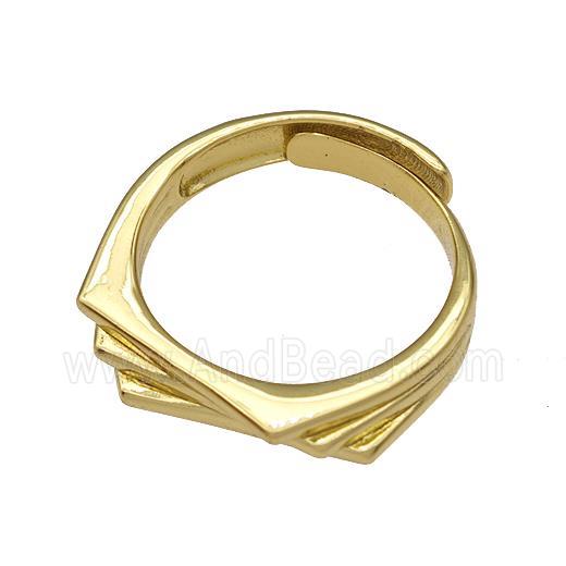 Copper Rings Gold Plated