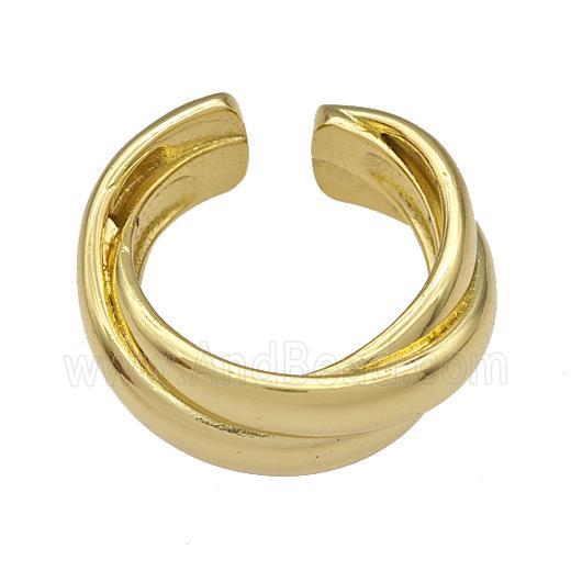 Copper Rings Gold Plated