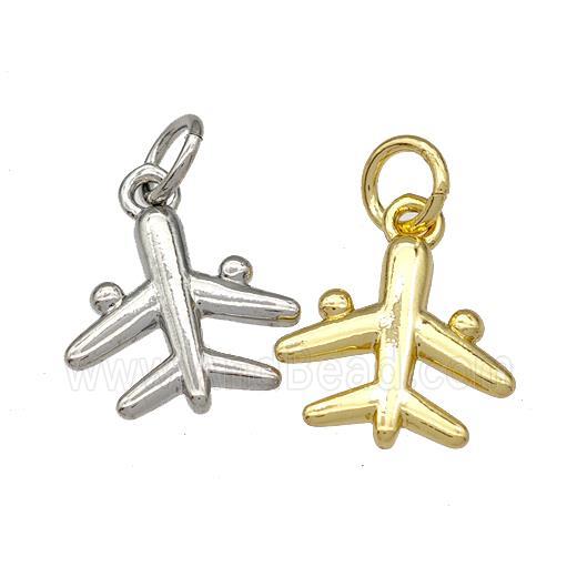 Copper Airplane Charms Pendant Mixed