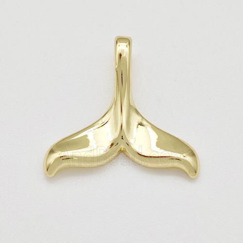 Copper Shark-tail Pendant Gold Plated