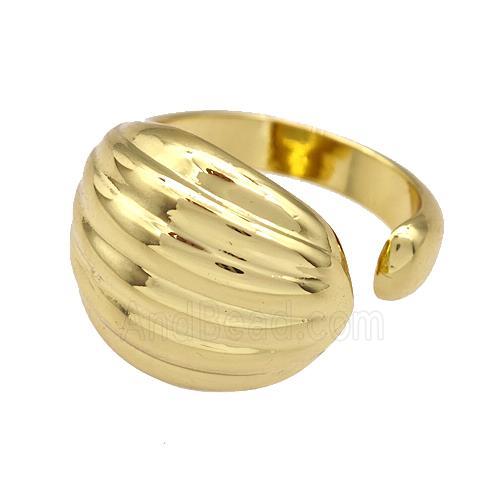 Copper Rings Gold Plated