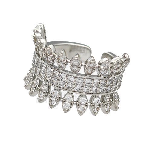 Copper Rings Pave Zircon Platinum Plated