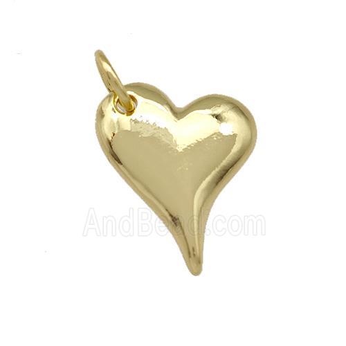 Copper Heart Pendant Gold Plated
