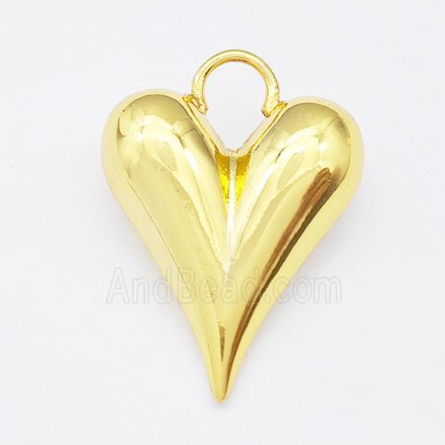 Copper Heart Pendant Gold Plated