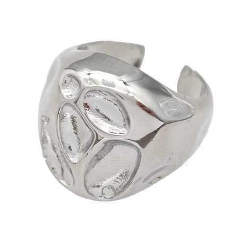 Copper Ring Platinum Plated