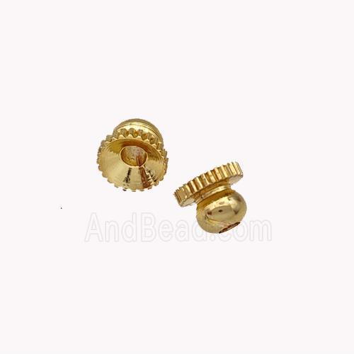 Copper BeadCaps Gold Plated