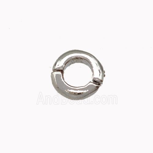 Copper Clasp Platinum Plated