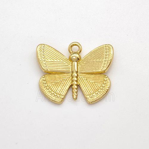 Copper Butterfly Pendant Gold Plated