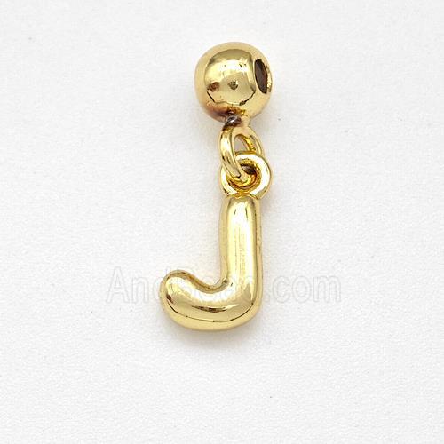 Copper Letter-J Pendant Gold Plated