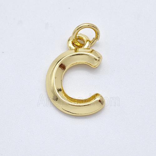 Copper Letter-C Pendant Gold Plated