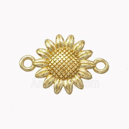 Copper Sunflower Connector Gold Plated