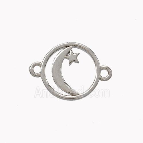 Copper Moon Star Connector Platinum Plated