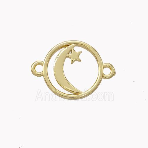 Copper Moon Star Connector Gold Plated
