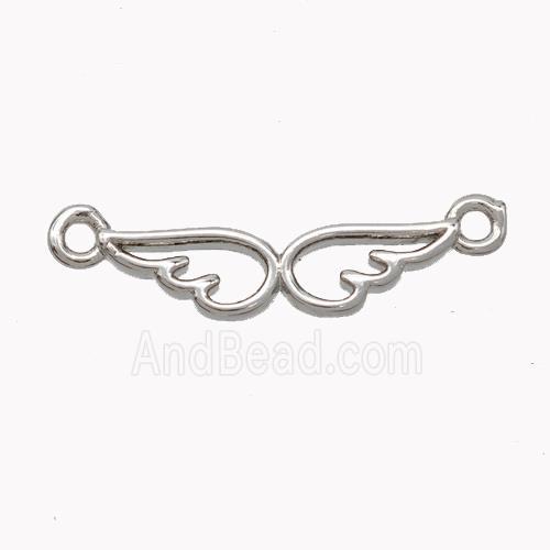 Copper Angelwings Connector Platinum Plated